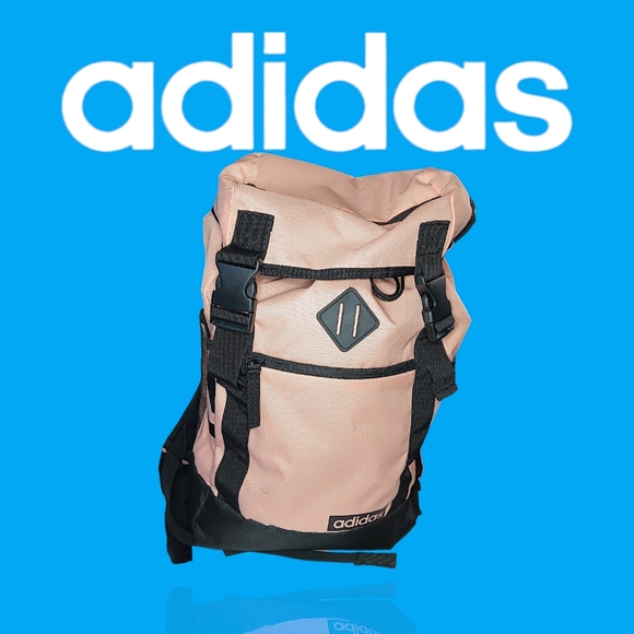 Adidas Midvale backpack Glow Pink & Black GUC - Picture 1 of 10